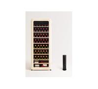 WINECOOLER RETRO - Refroidisseur à vin électrique de style rétro pour 12, 45 ou 76 bouteilles - Blanc cassé