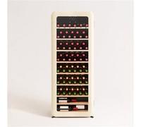 WINECOOLER RETRO - Refroidisseur à vin électrique de style rétro pour 12, 45 ou 76 bouteilles - Blanc cassé Beige G