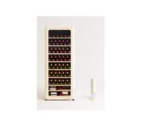 WINECOOLER RETRO - Refroidisseur à vin électrique de style rétro pour 12, 45 ou 76 bouteilles - Blanc cassé