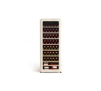 WINECOOLER RETRO - Refroidisseur à vin électrique de style rétro pour 12, 45 ou 76 bouteilles - Blanc cassé