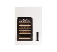 WINECOOLER RETRO - Refroidisseur à vin électrique de style rétro pour 12, 45 ou 76 bouteilles - Noir