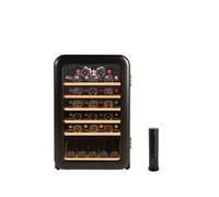 WINECOOLER RETRO - Refroidisseur à vin électrique de style rétro pour 12, 45 ou 76 bouteilles - Noir