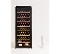 WINECOOLER RETRO - Refroidisseur à vin électrique de style rétro pour 12, 45 ou 76 bouteilles - Noir Noir G