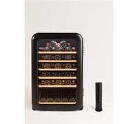 WINECOOLER RETRO - Refroidisseur à vin électrique de style rétro pour 12, 45 ou 76 bouteilles - Noir Noir G