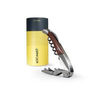 WINENOT Tire-bouchon de Sommelier Boîte cadeau Jaune - Plastique Free Premium - Qualité professionnelle avec décapsuleur et coupe-capsules, idée cadeau de luxe en acier inoxydable et palissandre
