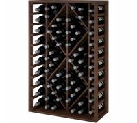 Winerex CARLO - 68 bouteilles - Pin teinté brun