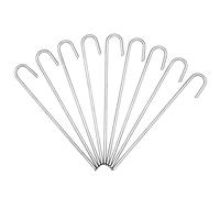 Winfaith 100 Piquets de Fixation pour Tuyau d'Irrigation en Acier mm H200 x L20 x D4 - Made in Italy en 10204 3.1 Galvanisé à Chaud - Inoxydable Jardin Gazon Artificiel Accroche