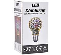 Winfried Koegler- Kögler 32602-Ampoule LED avec Effet feu d'artifice 3D, Ampoule d'ambiance décorative pour la Chambre, Convient aux Enfants à partir de 6 Ans, 32602, Multicolore