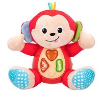 winfun 46507 - Peluche Singe Interactive avec lumière et Son, Jouets éducatifs pour bébé, Monito Chante et apprend, à partir de 3 Mois, Piles incluses, Jouets et Cadeaux de Petite enfance
