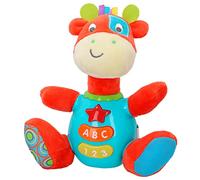 winfun - Peluche pour bébé Qui Parle en Espagnol et Diffuse des lumières de Couleurs ColorBaby 85178 Girafe