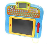 winfun Tablette Interactive Jouet, bilingue, Fonctions d'apprentissage, Chiffres et Lettres, orthographe, Musique, Jeux interactifs, Panneau Dessin Amovible, Espagnol et Anglais, +18 Mois (39372)