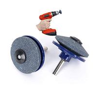 WING Affûteurs pour haches et Couteaux, Aiguiseur de Lames de Tondeuse à Gazon Outil de Jardinage aiguiseur de Lames Universel Outil Rotatif, à Monter sur perceuse,1pcs