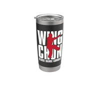 Wing Chun, combattant d'arts martiaux de combat à courte portée Gobelet isotherme en acier inoxydable double paroi