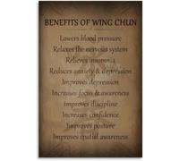 Wing Chun Poster Rules Of Conduct Canvas | Great gift for kung fu practitioners(Magnetic,12x18inch(30x45cm))