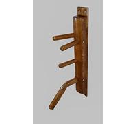 Wing Chun Semicircular Wooden Dummy with Leg (01 Walnut)