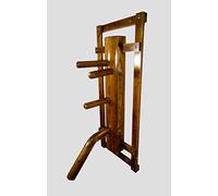 Wing Chun Wooden Dummy with Frame with Leg (01 Walnut)