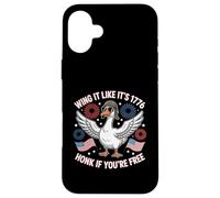 Wing It Like It's 1776 Goose Honk If You're Free USA 250 Coque pour iPhone 16 Plus