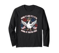 Wing It Like It's 1776 Goose Honk If You're Free USA 250 Manche Longue