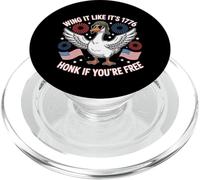 Wing It Like It's 1776 Goose Honk If You're Free USA 250 PopSockets PopGrip pour MagSafe