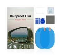 Wing Mirror Rain Guard, Universal Side View Mirror Tint for Better Sight with Hydrophobic Layer, Anti Fog Rearview Film for, Scratch Resistant Shield for High Beam Glare and Bad Weather