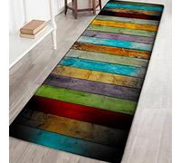 Wingbind Tapis Non-Slip Grande Porte Vintage Chic Patterned Carpet Tapis de Sol Tapis d'escalier pour Salon Chambre Cuisine Hall d'entrée, 2x6ft