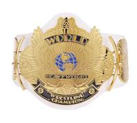 Winged Eagle Wrestling Ceinture de championnat Réplique de ceinture de titre pour adulte jusqu'à 116,8 cm Noir (Blanc)