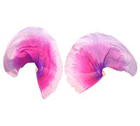 Winged Sirenny 2 Pièces Ailes d’Isis en Soie pour Danse du Ventre, Voiles 180 cm Demi-Lune Fluides pour Danse Orientale, Baladi, Spectacles et Festivals, Tige portable et flexible, Prospérité