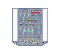 WINGFLEXSIM Simulateur de vol pour PC A320OVH Commande supérieure avec IRS- und Illuminationsanlagen, Simulation de tête supérieure pour PC-Flight Simulators, Panneau de surface Flight Simulator