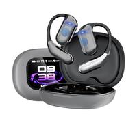 WingFly AI traduisant Les écouteurs, ecouteur traducteur instantané écran Tactile LCD, Écouteur Traducteur avec 144 Langues, Oreillette Traduction Instantanée pour Voyage/Affaires/Études (Gris)
