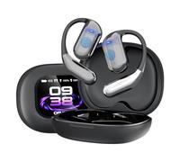 WingFly AI traduisant Les écouteurs, ecouteur traducteur instantané écran Tactile LCD, Écouteur Traducteur avec 144 Langues, Oreillette Traduction Instantanée pour Voyage/Affaires/Études (Noir)