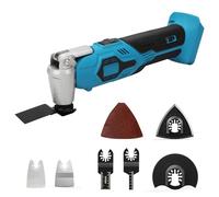 WingFly Outil Multifonction Sans Fil pour Makita 18V Batterie, Outil Multifonction Oscillant 6 Vitesses Réglables (Vitesse d'Oscillation 8000-19000 tr/min Sans Batterie)
