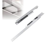 WingFly Paire de glissières de tiroir encastrables 450 mm à fermeture douce, montage par le bas et support inférieur, charge de 40 kg, extension complète, pour tiroir d'armoire de cuisine (45CM)