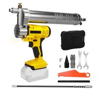 WingFly Pistolet à graisse sans fil pour Dewalt 18 V, 20 V batterie - 10000 PSI Pompe à graisse électrique, moteur sans brosse, cartouches de graisse 600 ml pour graisser les véhicules