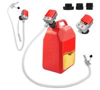 WingFly Pompe Carburant Électrique avec Stop Automatique, Pompe Diesel, Pompe de Transfert de Liquide avec Adaptateur 3 Tailles,Pom-pe à Bidon avec Flexible Hose-2.4 GPM