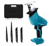 WingFly Scie Sabre Sans Fil pour Makita 18V Battery, Scie Egoîne Electrique Professionnelle avec 4 Lames de Scie, 2700 tr/min, Scie Récipro électrique avec Vitesse Variable