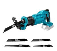 WingFly Scie Sabre Sans Fil pour Makita 21V Battery, Scie Egoîne Electrique Professionnelle avec 4 Lames, 2800 tr/min, Scie Récipro électrique avec Vitesse Variable