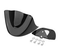 Winglet Aérodynamique Becquet Menton Avant pour Dyna Fat Bob Streetbob Wide Glide FXD 2006-2017, Couvercle Carénage Barrage d'air Inférieur Noires(Light Black)