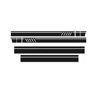 Winglet Wings 1 Ensemble D'autocollants Autocollants Jupe À Rayures Latérales De Voiture Autocollant Noir Mat Pour Benz Classe A W176 A180 A200 A250 A45 Pour AMG Jupes Latérales Voitures ( Couleur : G