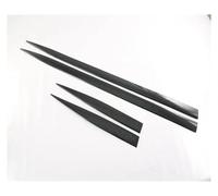 Winglet Wings Jupes Latérales pour Voitures pour Benz Classe C W206 Sport C180 C200 C300 2022 2023 ABS Chrome Porte Latérale Corps Moulage Garniture Voiture Accessoires(Style Fibre de Carbone)