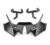 Winglets Carénage Moto pour Kawasaki pour Z650 2021-25, Coque De Carénage Avant De Moto Aileron Aérodynamique Avant De Carénage De Pare-Brise Aileron Avant Moto(Black)