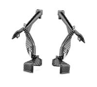 Winglets Carénage Moto pour MT09, pour FZ09 2017, 2018, 2019, 2020 Support De Phare Avant, Carénage, Couvercle De Capot Supérieur Aileron Avant Moto(Carbon Fiber Look)