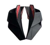 Winglets Carénage Moto pour YZFR15 pour V4 2022 2023 1 Paire d'ailes De Moto Fixes, Accessoires De Carénage Aérodynamique Aileron Avant Moto(Matte Black)