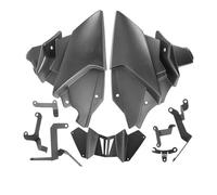 Winglets De Carénage De Moto Couvercle Redresseur Châssis Moteur Moto pour MT-09/SP Couvercle Protection pour Becquet Abdominal Boîtier Protection 2021 - 2023 Spoiler Moto(Black)