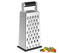WinGluge 4 Côtés Rapeuse Legume Manuelle INOX, Râpe à Fromage, Cheese Grater, Polyvalente Zesteur Agrumes, Appareil pour Raper Les Legumes, Carotte Rapees Machine, pour Trancher, Hacher