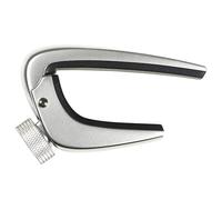 WiNGO Capodastre Guitare, Pro Capo de Guitare en alliage avec bouton de réglage à vis pour guitare acoustique et électrique, ukulélé, basse et banjo- Argent.