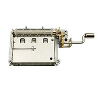 Wingostore Boîte à musique à manivelle 30 notes avec mécanisme en cuivre Boîte à outils pour créer vos propres chansons