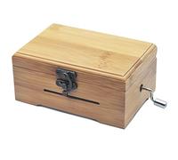 Wingostore Boîte à musique à manivelle 30 notes avec mécanisme en cuivre Boîte à outils pour créer vos propres chansons