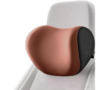 WINGOT Appui-tête et Coussin Lombaire Siège Voiture pour Nissan Qashqai J11 2016 2017 2018, Aide à Corriger Posture Assise, soulager Les douleurs au Cou, au Dos,Brown-Headrest