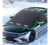 WINGOT Couverture Pare-Brise Voiture pour Mazda MX-5 RF ND MX5, Bache Anti Givre Voiture, Protection hivernale Pliable pour Voiture,Black and Green