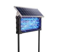 WingRepel Zapper solaire anti-moustiques d'extérieur 3000 V sans fil étanche piège à moustiques électrique pour terrasse, garage, cour, camping